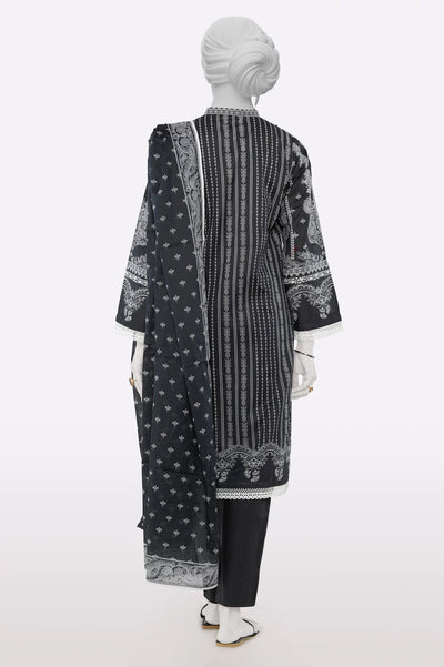 Black Printed 3PC From Sohaye By Diners