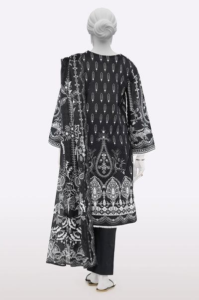 Black Printed 3PC From Sohaye By Diners