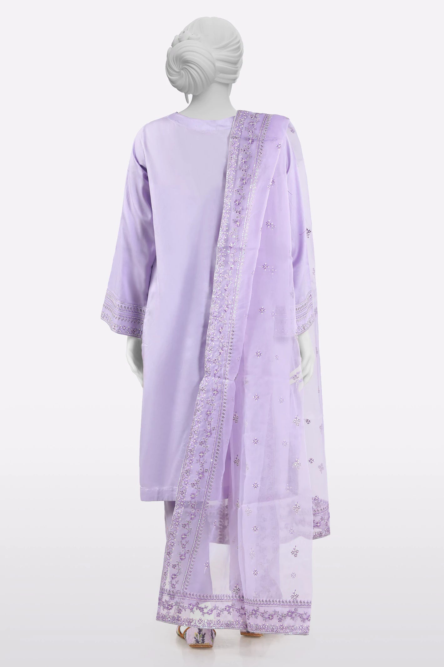 Lilac Embroidered 3PC From Sohaye By Diners