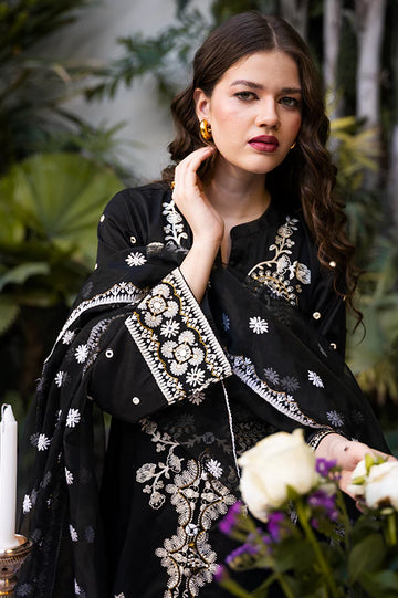 Black Embroidered 3PC