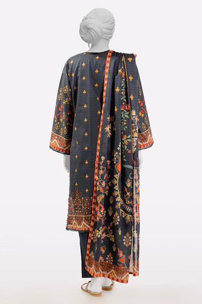 Black Printed 3PC From Sohaye By Diners