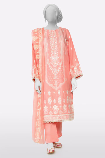 Coral Embroidered 3PC From Sohaye By Diners