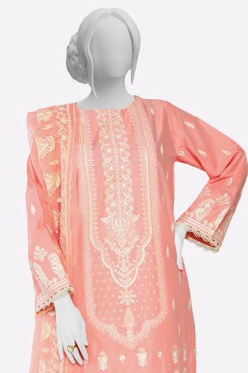 Coral Embroidered 3PC From Sohaye By Diners