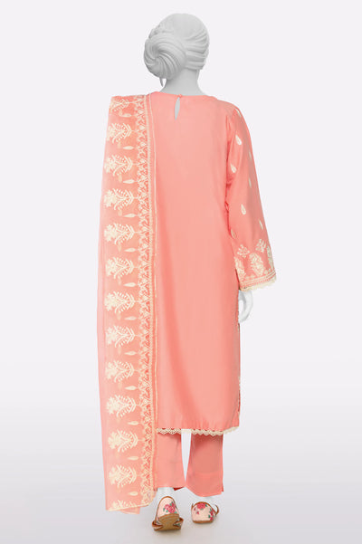Coral Embroidered 3PC From Sohaye By Diners