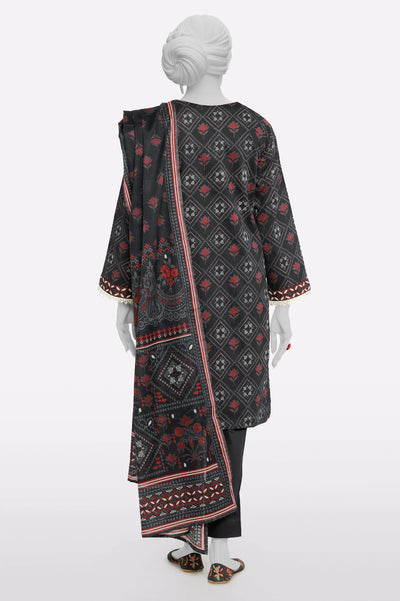 Black Printed 3PC From Sohaye By Diners