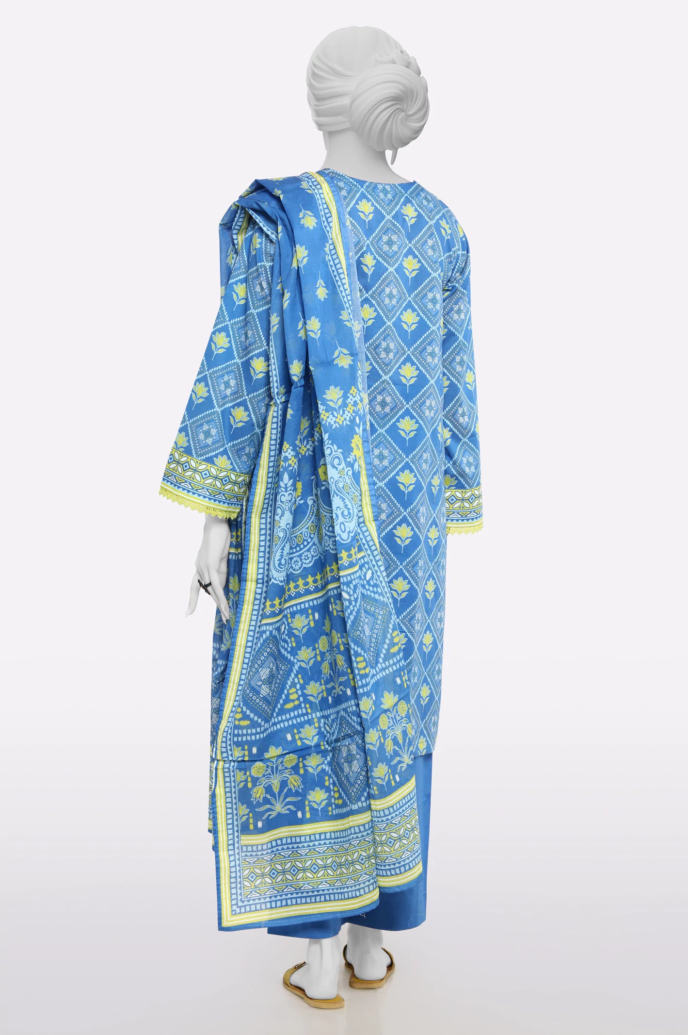 Blue Printed 3PC From Sohaye By Diners