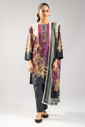 Black Printed 3PC