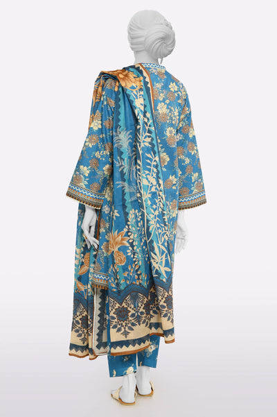 Blue Printed 3PC From Sohaye By Diners