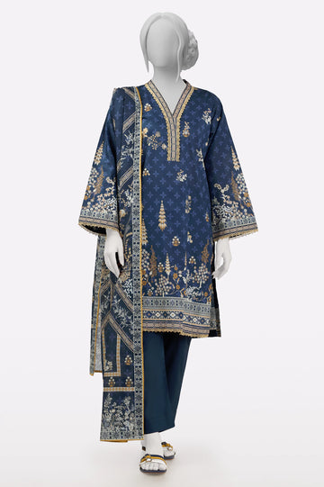 Blue Printed 3PC From Sohaye By Diners