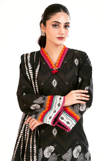 Black Printed 3PC