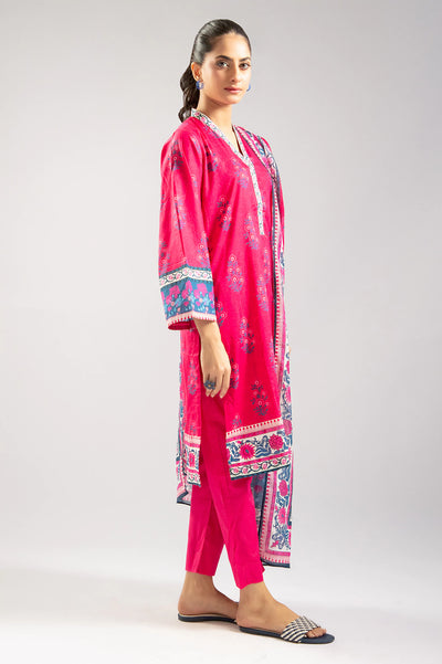 Pink Printed 3PC From Sohaye By Diners