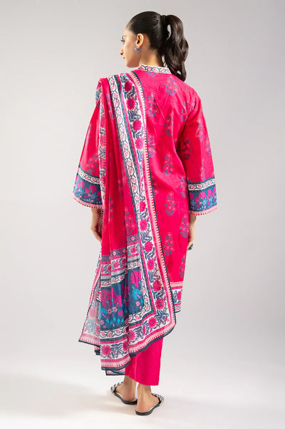 Pink Printed 3PC From Sohaye By Diners