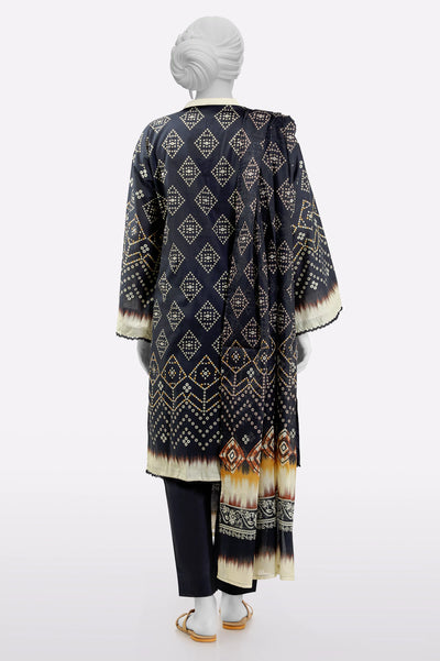 Black Printed 3PC From Sohaye By Diners
