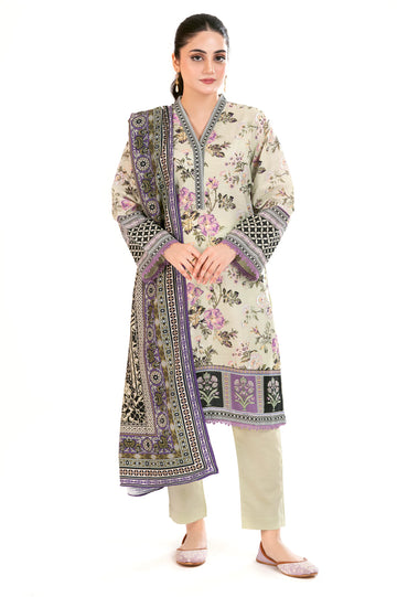 Light Green Printed 3PC