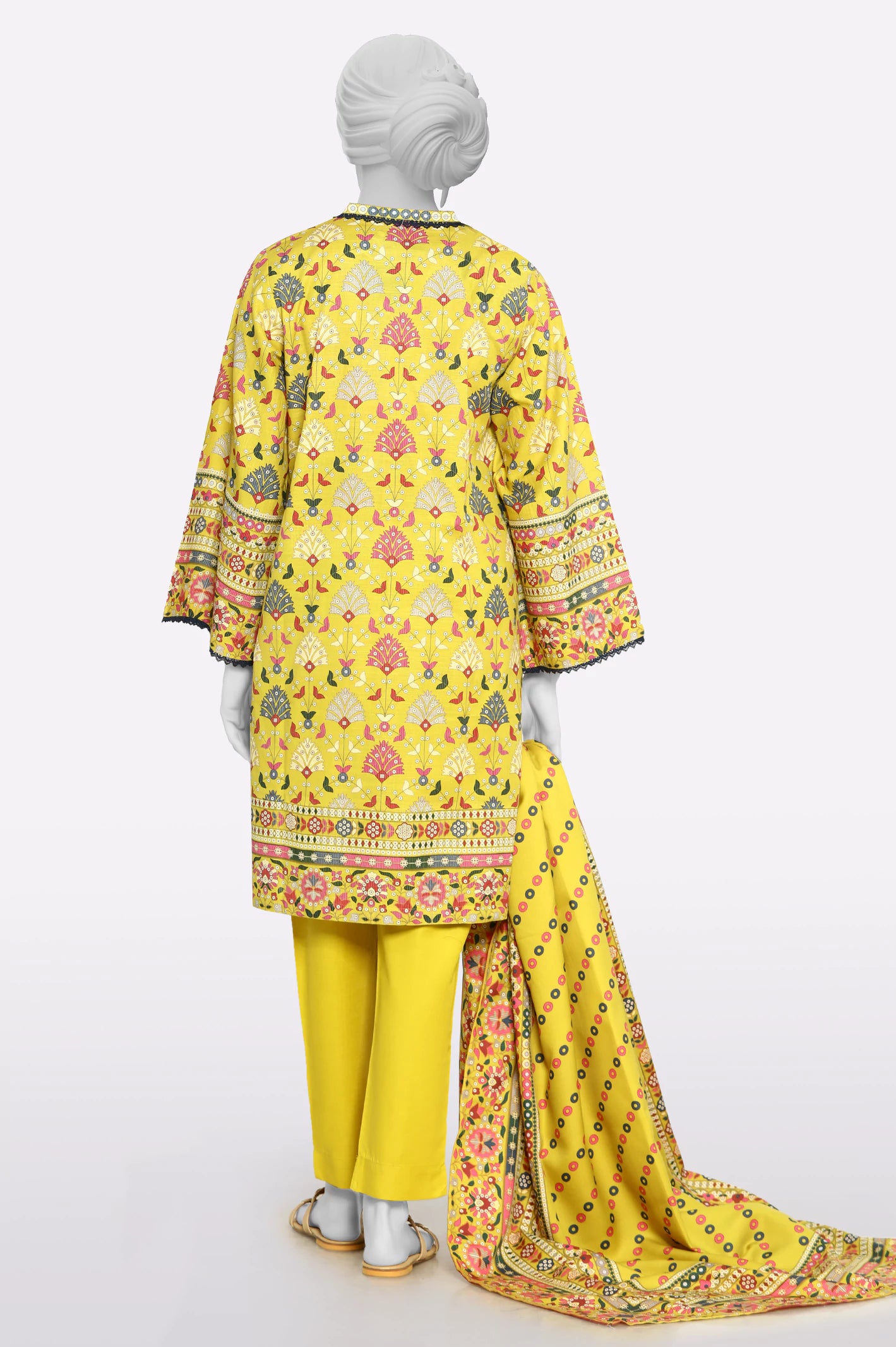 Mustard Printed 3PC From Sohaye By Diners