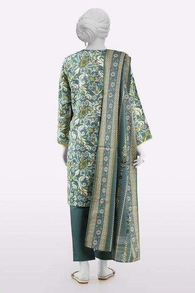 Green Printed 3PC From Sohaye By Diners