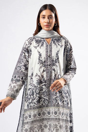 Grey Printed 3PC