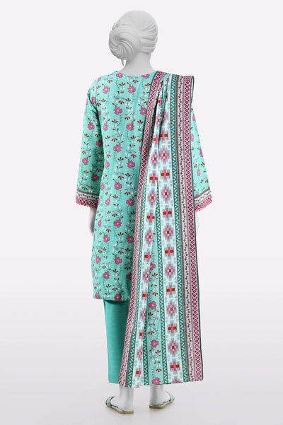 Green Printed 3PC From Sohaye By Diners