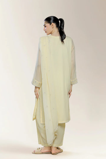 Embroidered Ivory 3PC