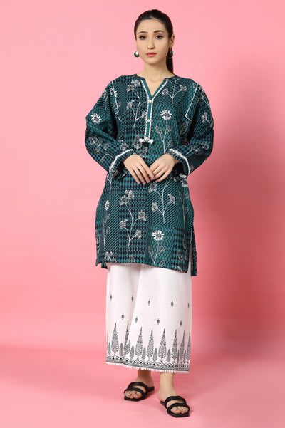 Khaddar Green Kurti From Sohaye By Diners
