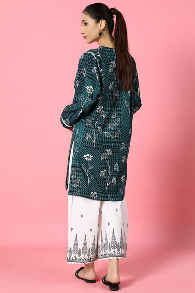 Khaddar Green Kurti From Sohaye By Diners