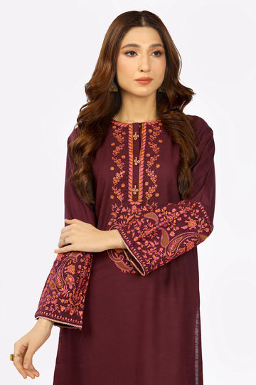 Khaddar Embroidered Kurti From Diners