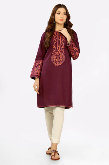Khaddar Embroidered Kurti From Diners