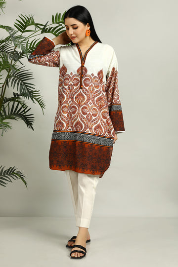 Khaddar Cream Kurti From Sohaye By Diners