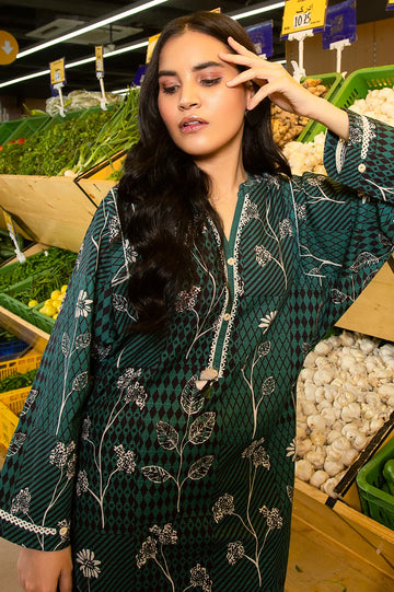 Khaddar Green Kurti