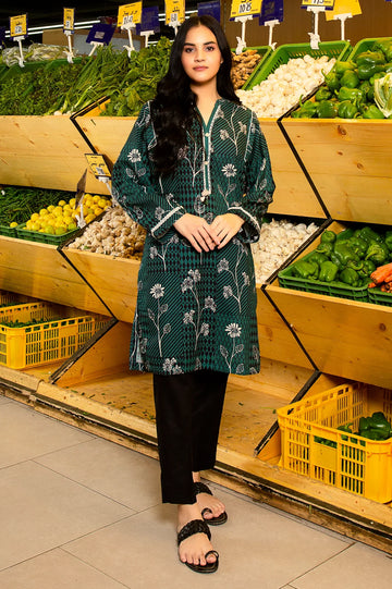 Khaddar Green Kurti