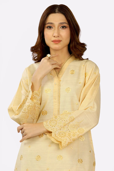 Khaddar Embroidered Kurti From Sohaye By Diners