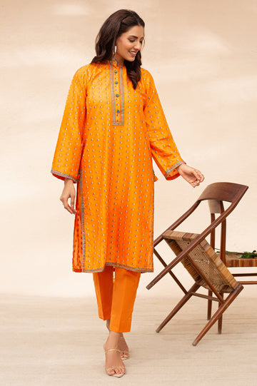 Jacquard Solid Kurti From Diners