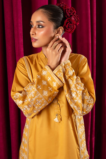 Cambric Embroidered Kurti From Diners
