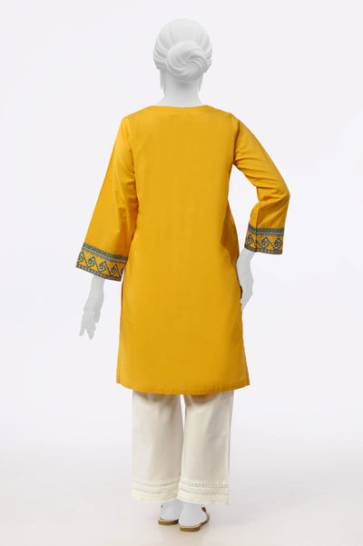 Mustard Embroidered Kurti From Sohaye By Diners