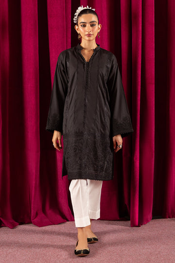 Black Embroidered Kurti From Diners