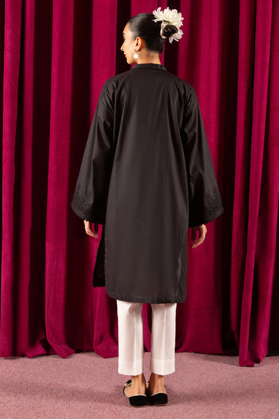 Black Embroidered Kurti From Diners