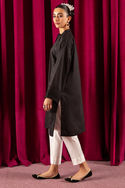 Black Embroidered Kurti From Diners