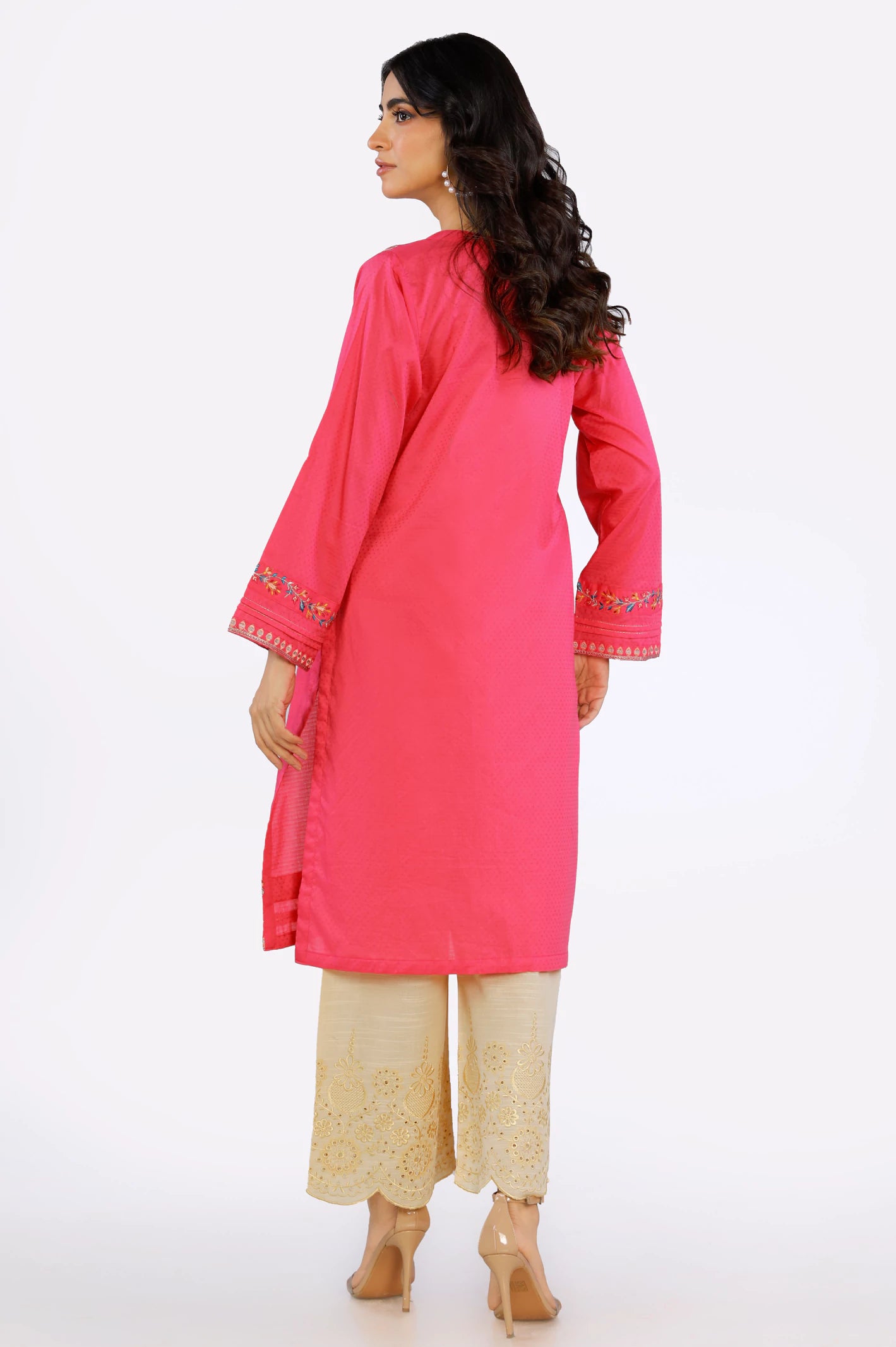 Dobby Embroidered Kurti From Diners