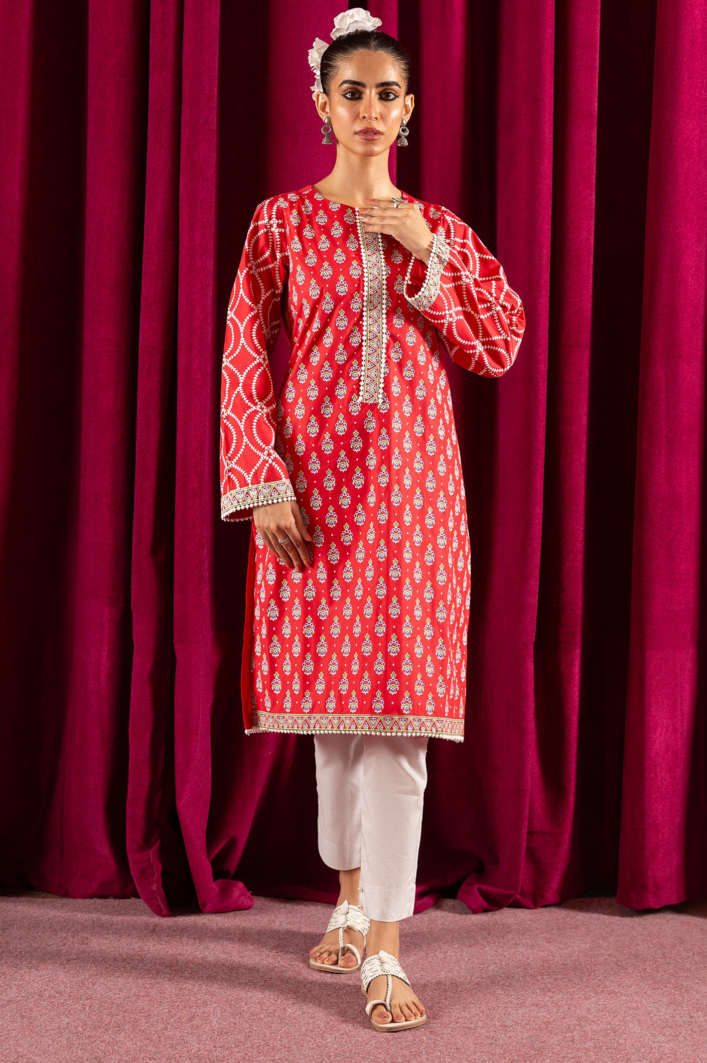 Polyster Printed Kurti From Diners