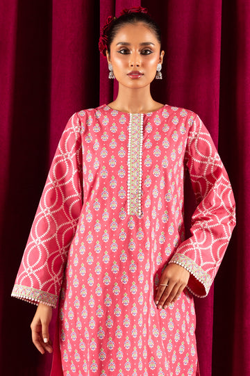 Jacquard Solid Kurti From Diners