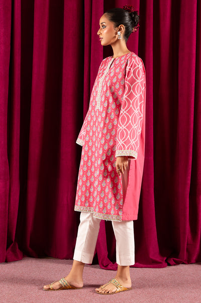 Jacquard Solid Kurti From Diners