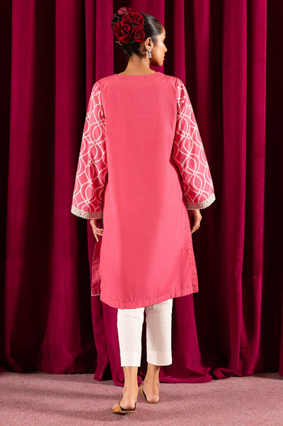 Jacquard Solid Kurti From Diners