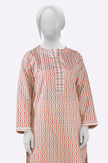 Cream Printed Kurti From Sohaye By Diners