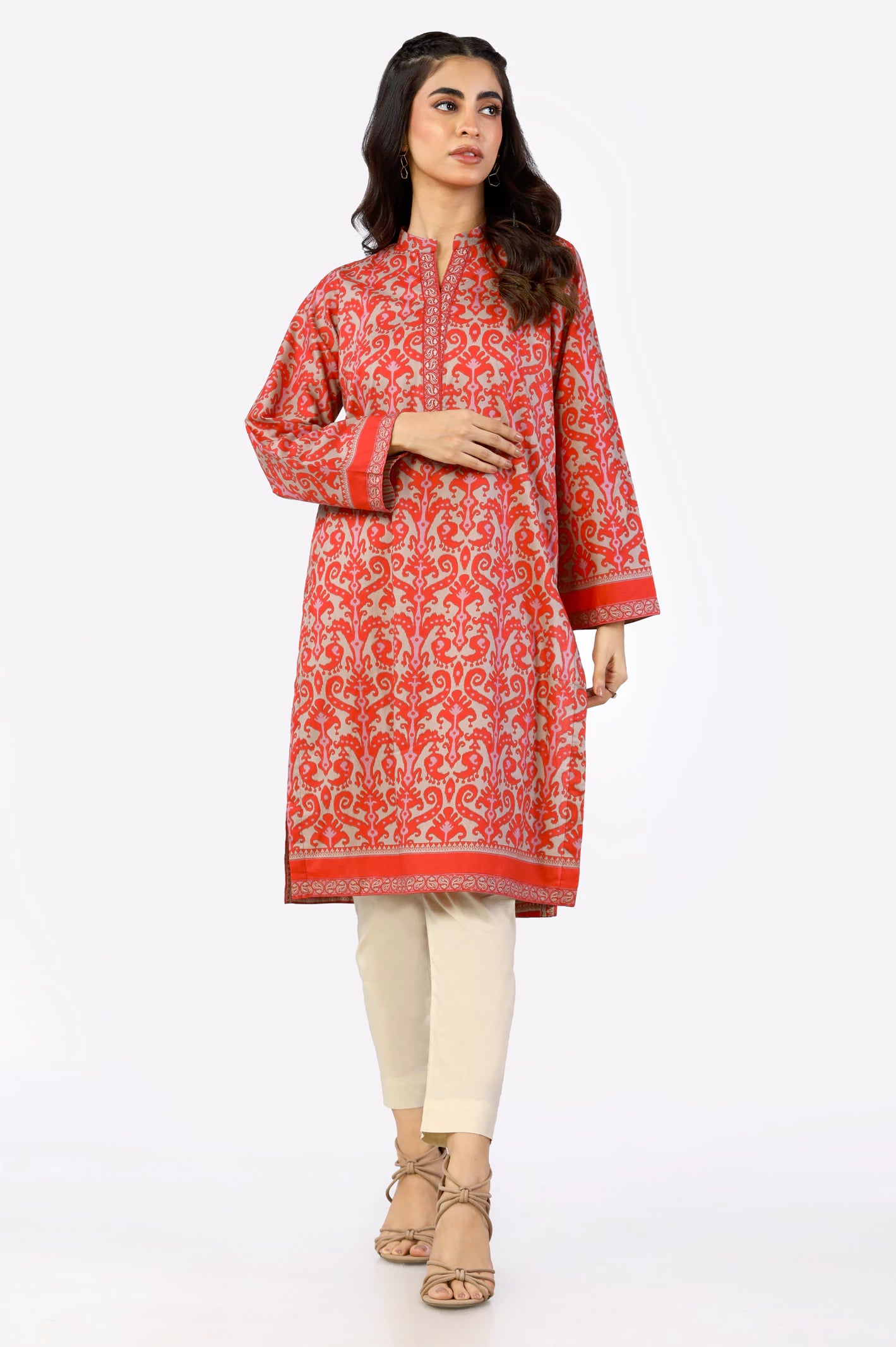 Cambric Printed Kurti From Diners