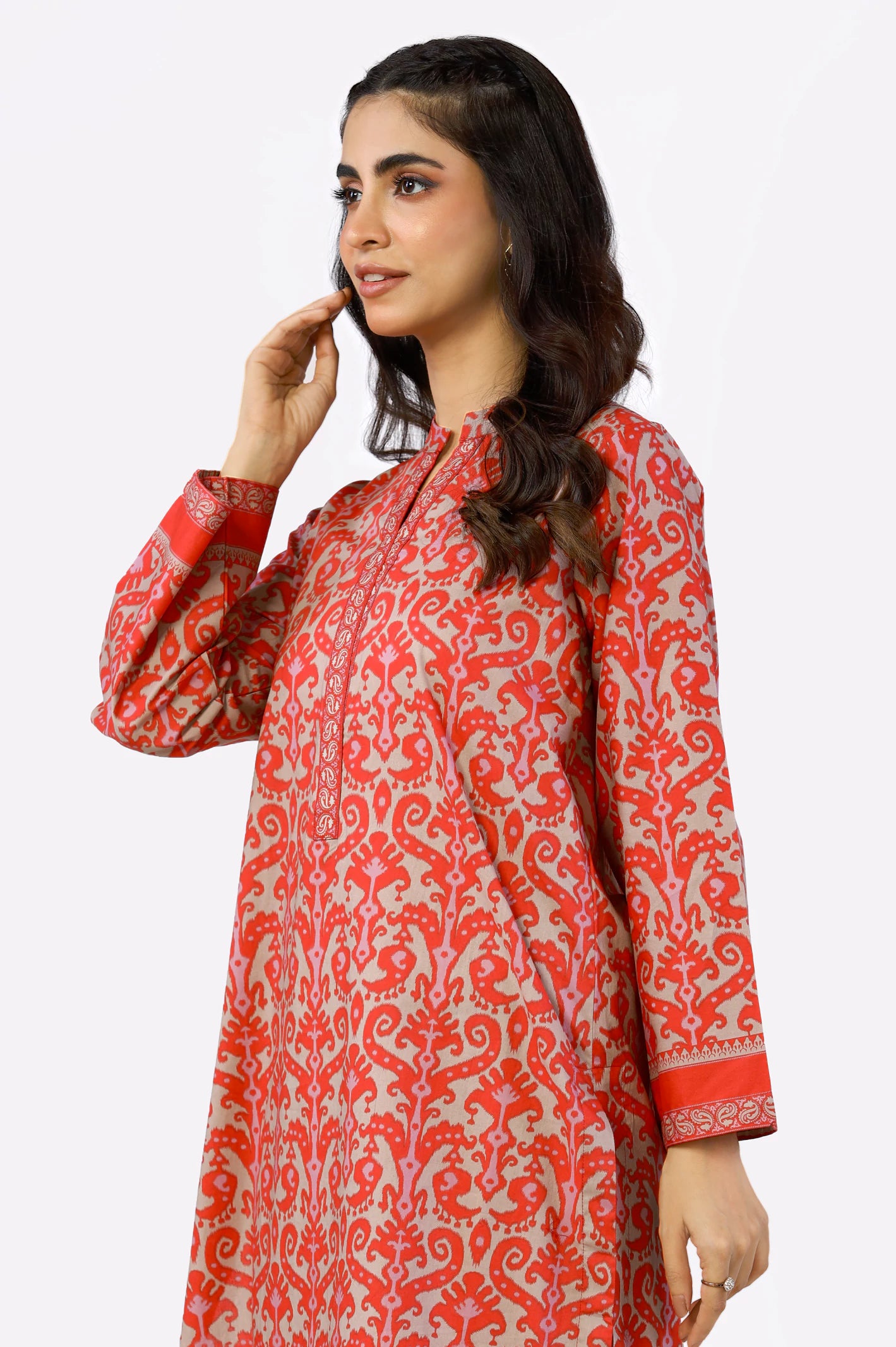 Cambric Printed Kurti From Diners