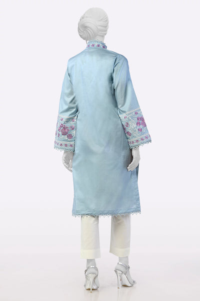Light Grey Embroidered Kurti From Sohaye By Diners