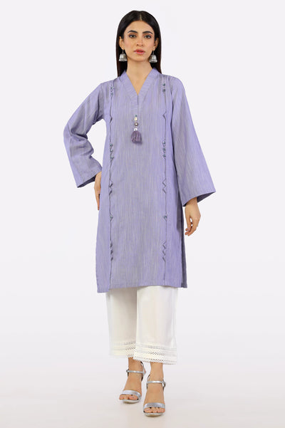 Light Purple Dyed Kurti From Sohaye By Diners