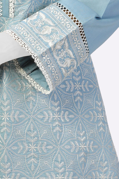 Blue Embroidered Kurti From Sohaye By Diners