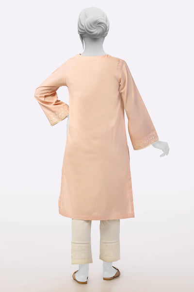 Light Pink Embroidered Kurti From Sohaye By Diners