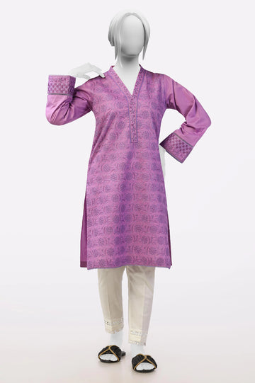 Purple Embroidered Kurti From Sohaye By Diners